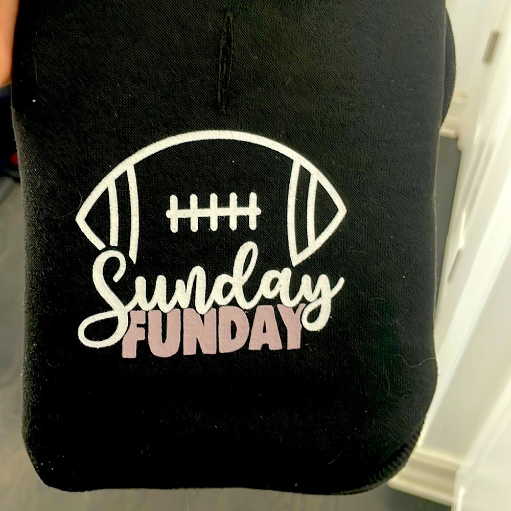 Sunday Funday football hoodie for dog